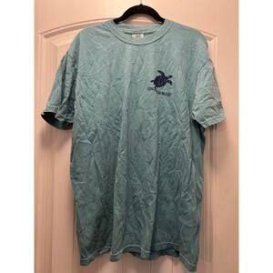 NWT Comfort Colors Men’s Long Beach Island Turtle Short Sleeve Shirt Sz XL Green